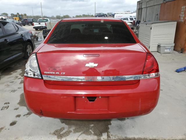 2G1WT55N289117883 - 2008 CHEVROLET IMPALA LT RED photo 6