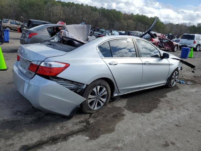 1HGCR2F32EA296271 - 2014 HONDA ACCORD LX GRAY photo 3