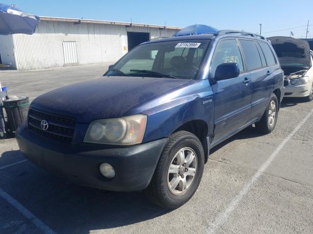 JTEGF21A910027663 - 2001 TOYOTA HIGHLANDER  photo 2