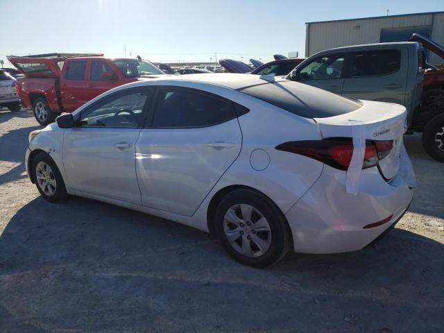 5NPDH4AE2GH692352 - 2016 HYUNDAI ELANTRA SE WHITE photo 2