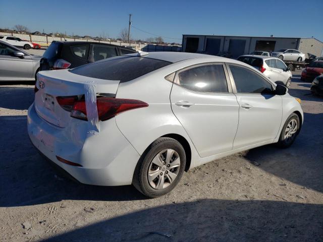 5NPDH4AE2GH692352 - 2016 HYUNDAI ELANTRA SE WHITE photo 3