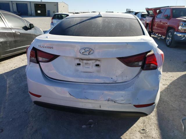 5NPDH4AE2GH692352 - 2016 HYUNDAI ELANTRA SE WHITE photo 6