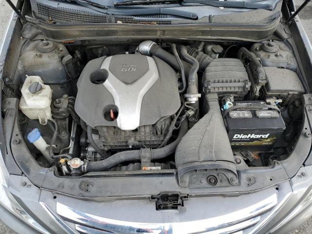 5NPEC4AB1EH872847 - 2014 HYUNDAI SONATA SE GRAY photo 11