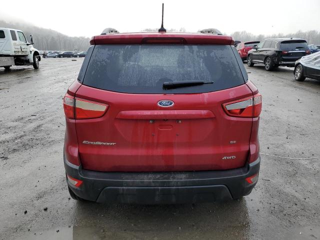 MAJ6S3GL3KC268814 - 2019 FORD ECOSPORT SE RED photo 6