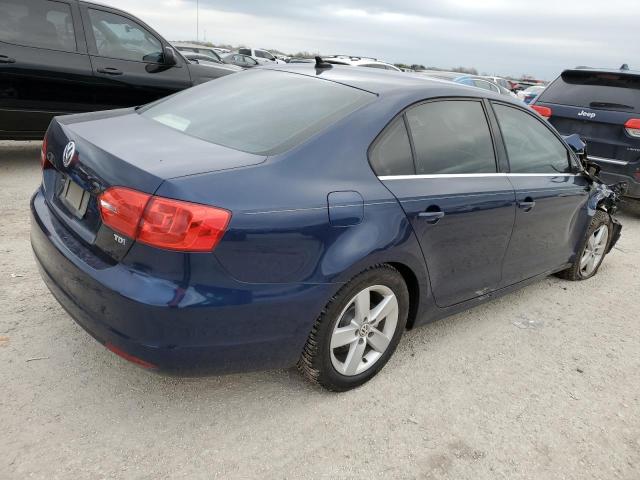 3VWLL7AJ2EM411485 - 2014 VOLKSWAGEN JETTA TDI BLUE photo 3