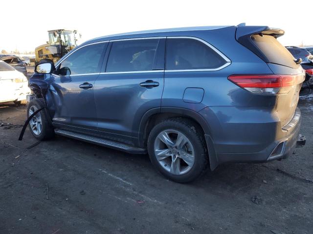 5TDDZRFH0JS822563 - 2018 TOYOTA HIGHLANDER LIMITED BLUE photo 2