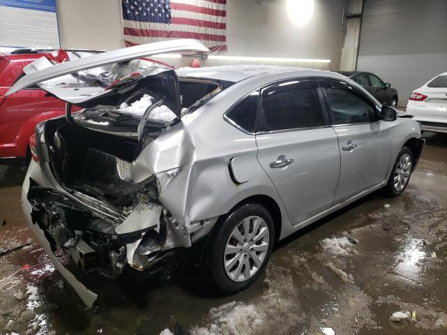 3N1AB7AP5EY232032 - 2014 NISSAN SENTRA S SILVER photo 3