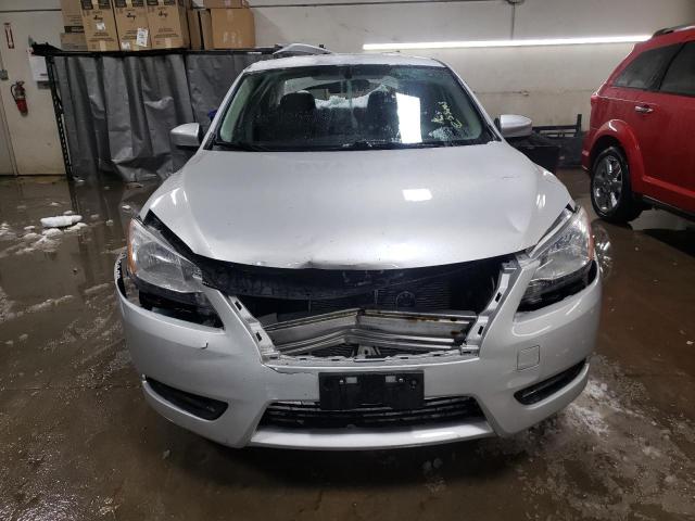 3N1AB7AP5EY232032 - 2014 NISSAN SENTRA S SILVER photo 5