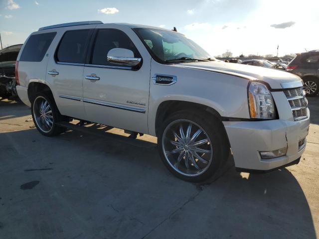 1GYS4FEJXDR122586 - 2013 CADILLAC ESCALADE PLATINUM HYBRID WHITE photo 4