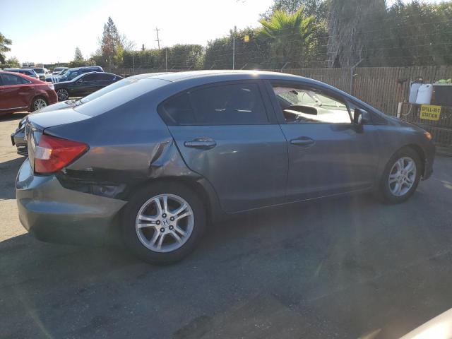 19XFB2F56CE390973 - 2012 HONDA CIVIC LX GRAY photo 3