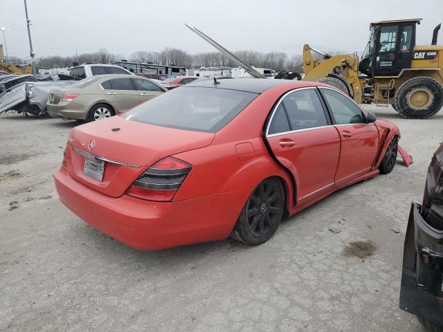 WDDNG71XX7A077376 - 2007 MERCEDES-BENZ S 550 RED photo 3