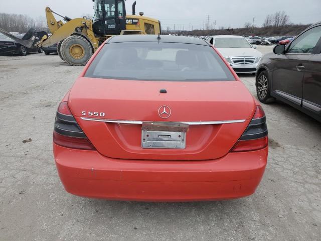 WDDNG71XX7A077376 - 2007 MERCEDES-BENZ S 550 RED photo 6