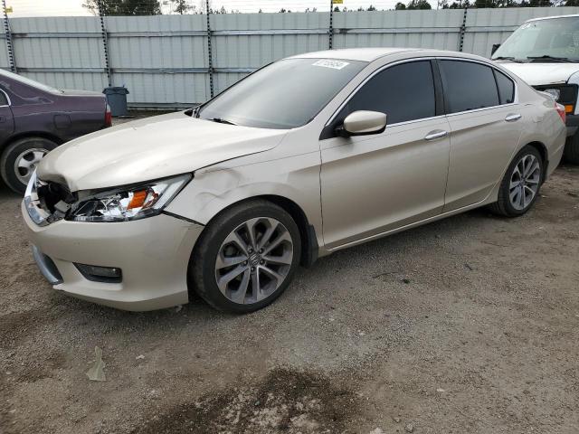 1HGCR2F51EA080283 - 2014 HONDA ACCORD SPORT GOLD photo 1