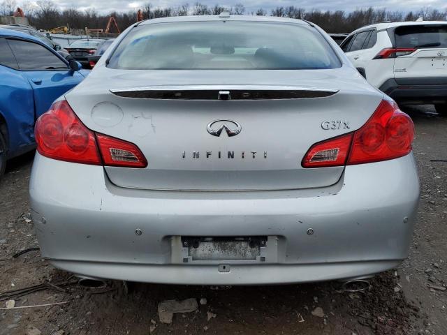 JN1CV6AR1DM768201 - 2013 INFINITI G37 SILVER photo 6