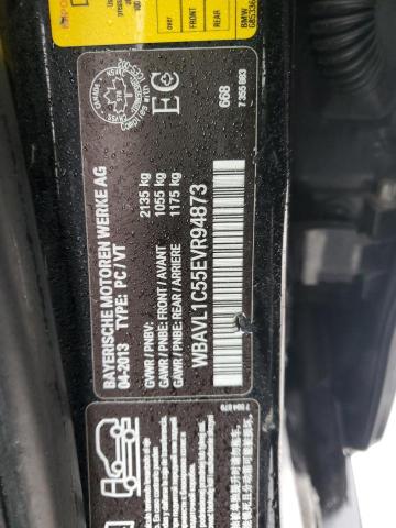 WBAVL1C55EVR94873 - 2014 BMW X1 XDRIVE28I BLACK photo 14