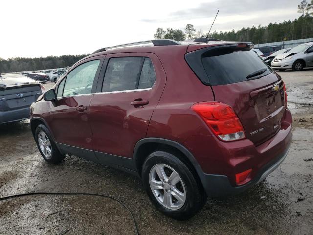 3GNCJPSBXHL132240 - 2017 CHEVROLET TRAX 1LT BURGUNDY photo 2