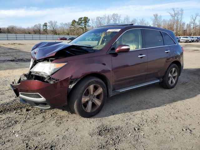 2HNYD2H66BH521793 - 2011 ACURA MDX TECHNOLOGY RED photo 1