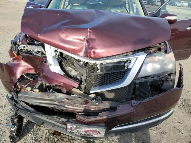 2HNYD2H66BH521793 - 2011 ACURA MDX TECHNOLOGY RED photo 12
