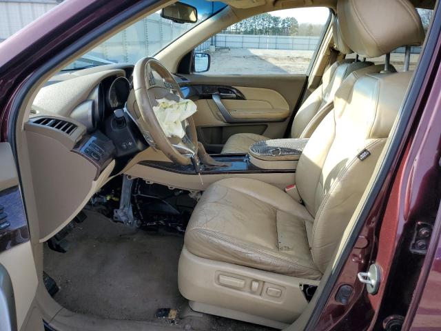 2HNYD2H66BH521793 - 2011 ACURA MDX TECHNOLOGY RED photo 7