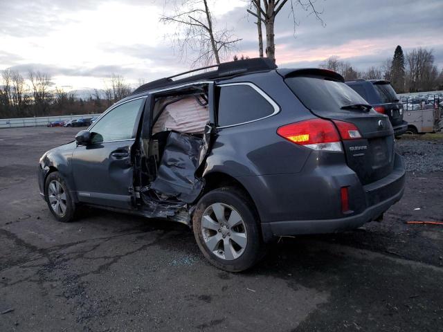 4S4BRBCC8C3282421 - 2012 SUBARU OUTBACK 2.5I PREMIUM GRAY photo 2