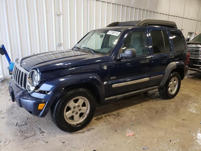 1J4GL48K76W243680 - 2006 JEEP LIBERTY SPORT BLUE photo 1