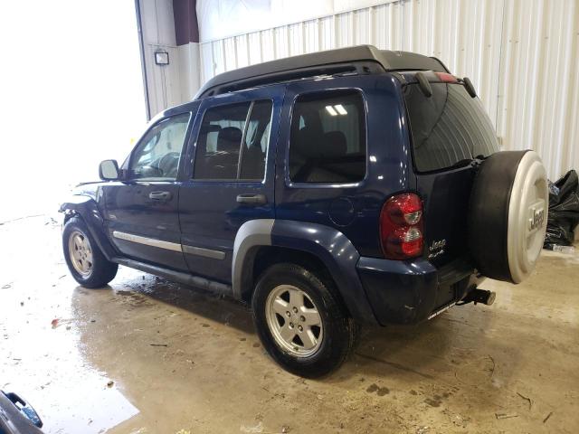 1J4GL48K76W243680 - 2006 JEEP LIBERTY SPORT BLUE photo 2