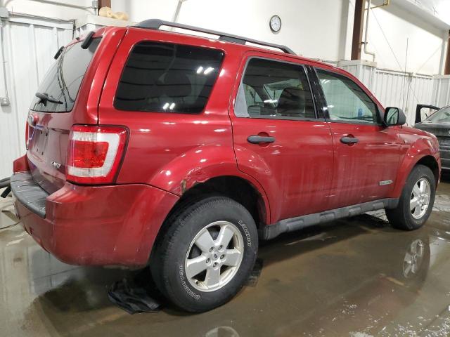 1FMCU93198KA87371 - 2008 FORD ESCAPE XLT RED photo 3