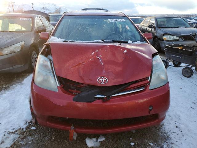 JTDKB20U683371241 - 2008 TOYOTA PRIUS RED photo 5