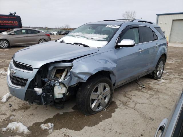 2GNFLHEK2E6356479 - 2014 CHEVROLET EQUINOX LTZ BLUE photo 1