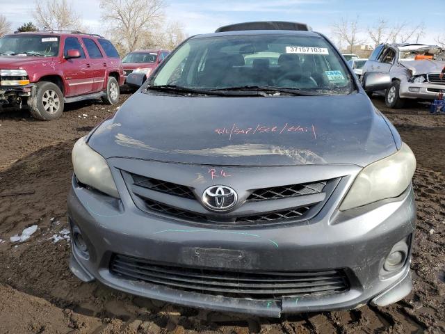 2T1BU4EE2CC881657 - 2012 TOYOTA COROLLA BASE GRAY photo 5