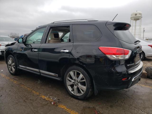 5N1AR2MM7EC664414 - 2014 NISSAN PATHFINDER S BLACK photo 2