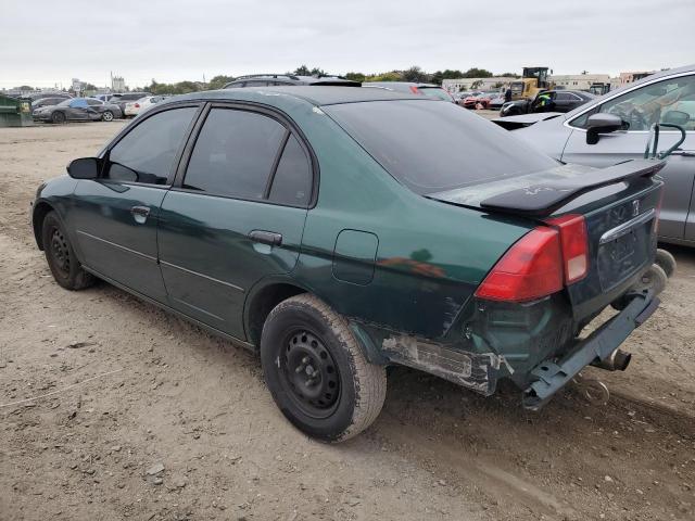 2HGES162X1H545233 - 2001 HONDA CIVIC DX GREEN photo 2