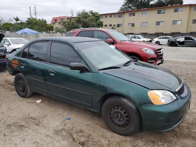 2HGES162X1H545233 - 2001 HONDA CIVIC DX GREEN photo 4