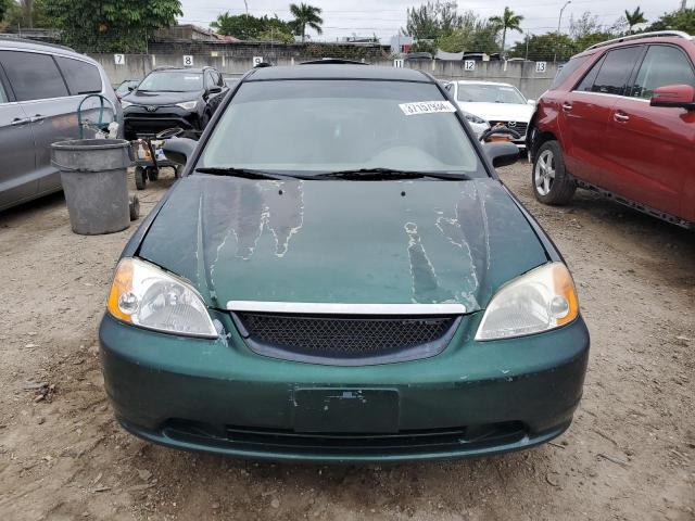 2HGES162X1H545233 - 2001 HONDA CIVIC DX GREEN photo 5