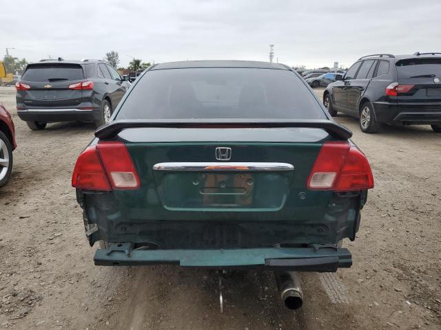 2HGES162X1H545233 - 2001 HONDA CIVIC DX GREEN photo 6