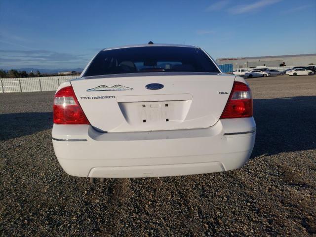 1FAHP24107G150887 - 2007 FORD FIVE HUNDR SEL WHITE photo 6