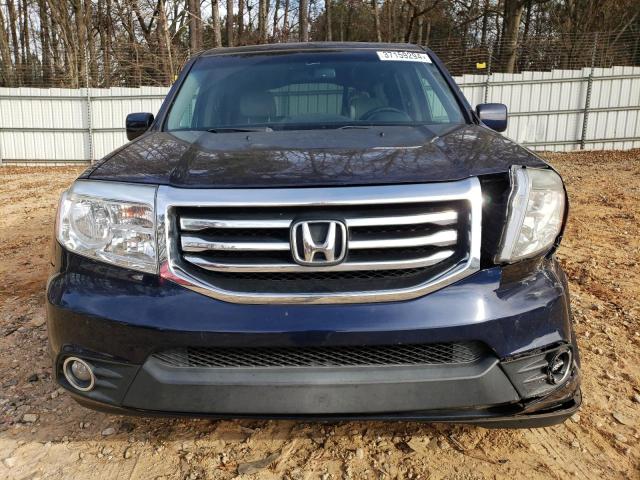 5FNYF3H59FB031289 - 2015 HONDA PILOT EXL BLUE photo 5