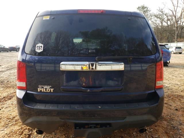 5FNYF3H59FB031289 - 2015 HONDA PILOT EXL BLUE photo 6