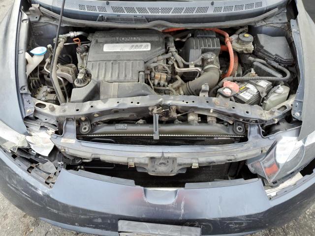 JHMFA36277S006876 - 2007 HONDA CIVIC HYBRID BLUE photo 11