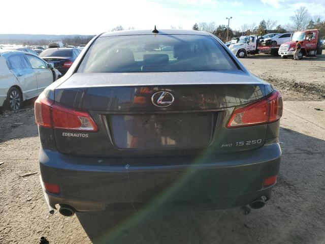 JTHCF5C28B5044936 - 2011 LEXUS IS 250 GRAY photo 6