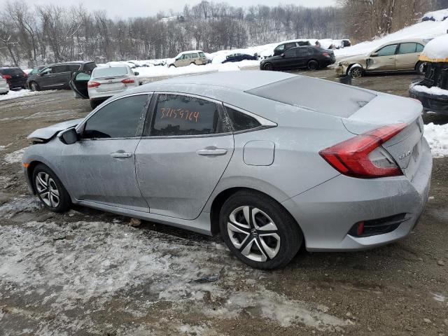 2HGFC2F54JH540093 - 2018 HONDA CIVIC LX SILVER photo 2