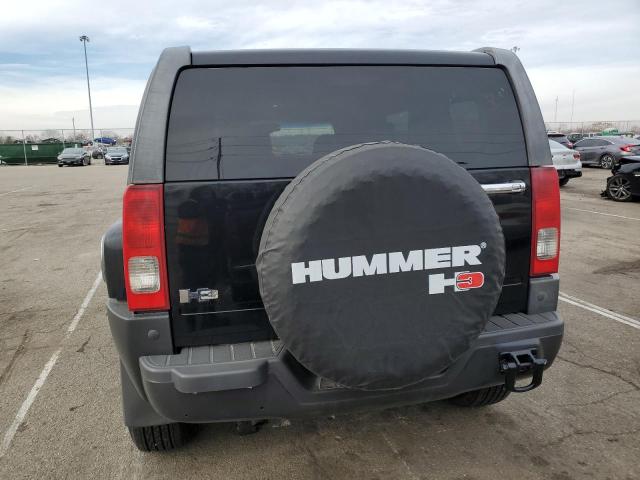 5GTEN13E488197183 - 2008 HUMMER H3 BLACK photo 6