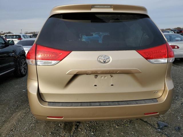 5TDKK3DC0BS132278 - 2011 TOYOTA SIENNA LE GOLD photo 6