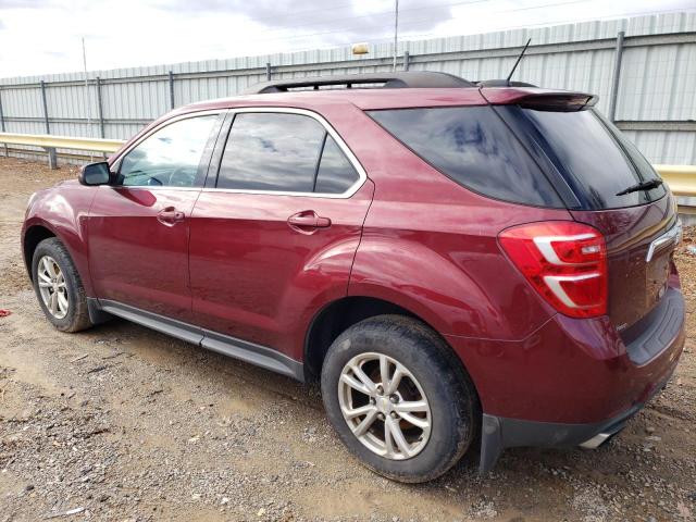 2GNFLFE37G6169240 - 2016 CHEVROLET EQUINOX LT BURGUNDY photo 2