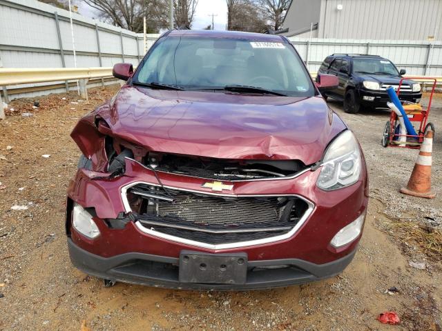 2GNFLFE37G6169240 - 2016 CHEVROLET EQUINOX LT BURGUNDY photo 5