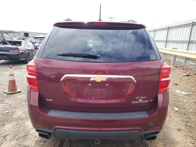 2GNFLFE37G6169240 - 2016 CHEVROLET EQUINOX LT BURGUNDY photo 6