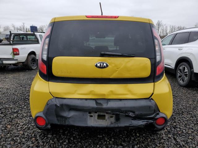 KNDJP3A5XF7154162 - 2015 KIA SOUL + YELLOW photo 6