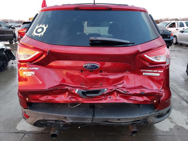 1FMCU0J95DUA24190 - 2013 FORD ESCAPE TITANIUM RED photo 6