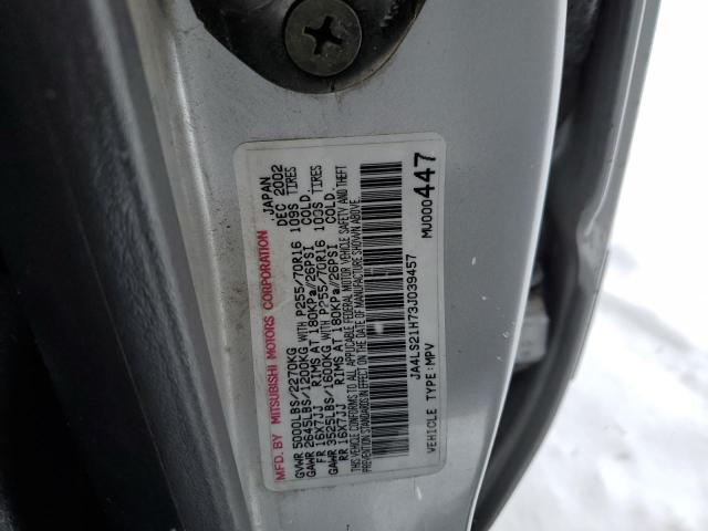 JA4LS21H73J039457 - 2003 MITSUBISHI MONTERO SPORT ES SILVER photo 13