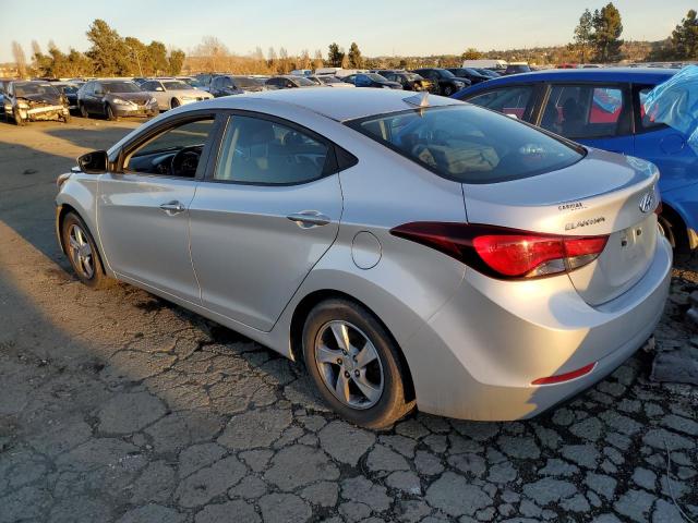 5NPDH4AE4FH550129 - 2015 HYUNDAI ELANTRA SE SILVER photo 2